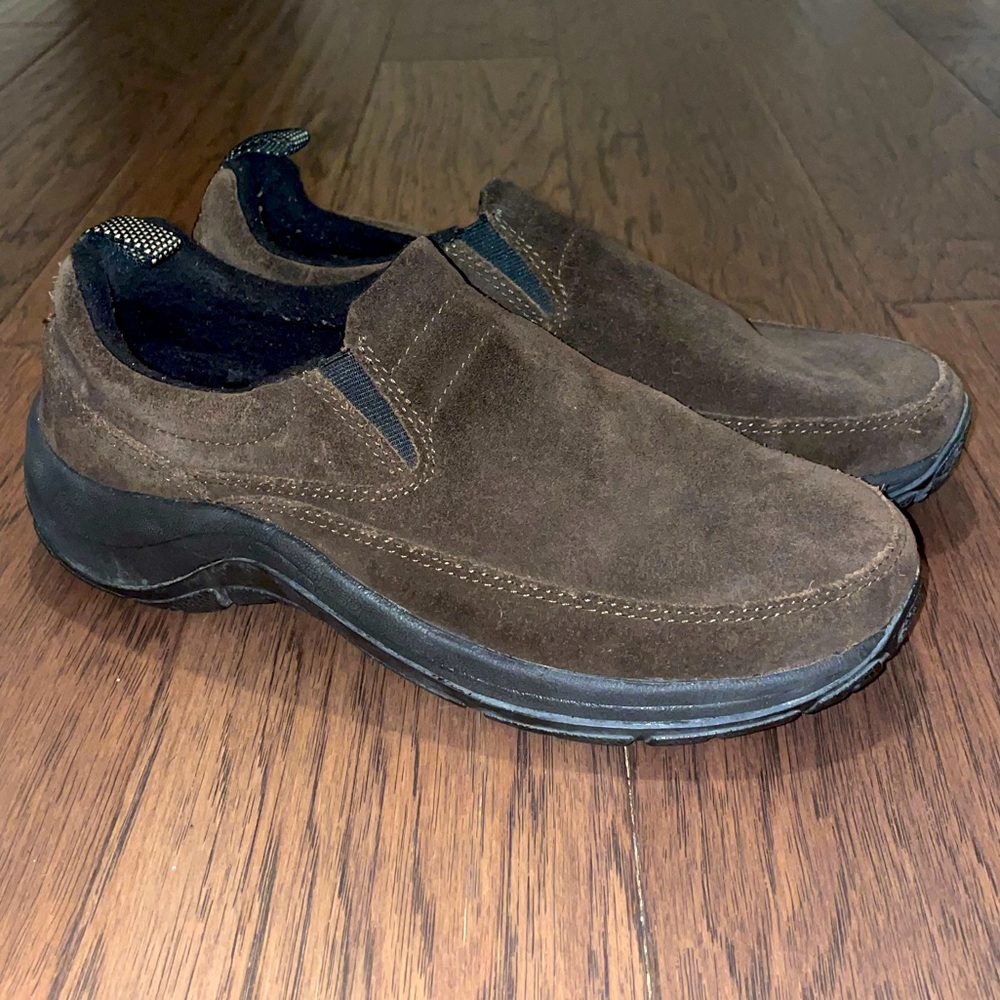 L.L. Bean Comfort Moc Slip On Suede